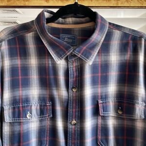 Bass & Company Blue Plaid Men's Shirt